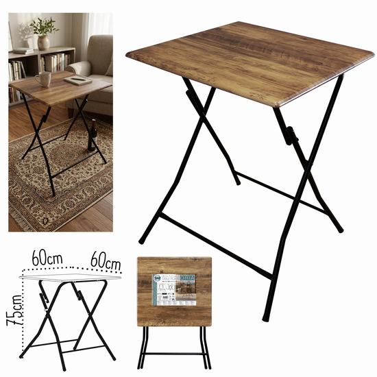 MESA PLEGABLE ORIA 60 x 60 x H 75 cm