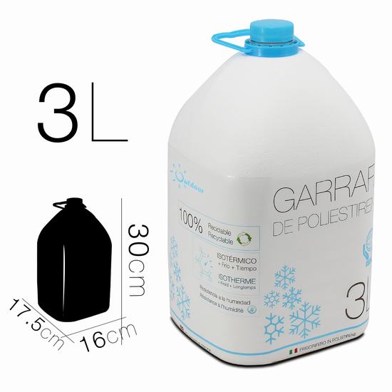 BOTELLA ISOTERMICA POLIESTIRENO 3 litros