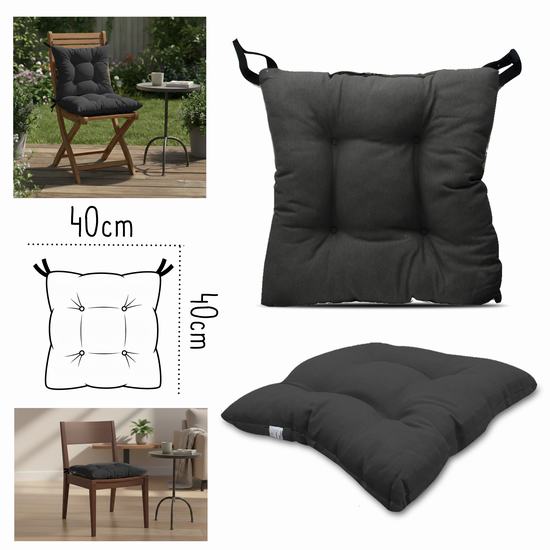 COJIN 4 PUNTOS SIENA 40x 40cm GRIS OSCURO C/VELCRO