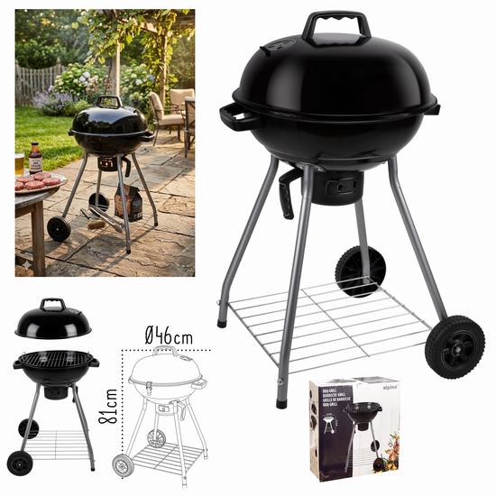BARBACOA REDONDA C/TAPA Diam 46 x H 81 cm