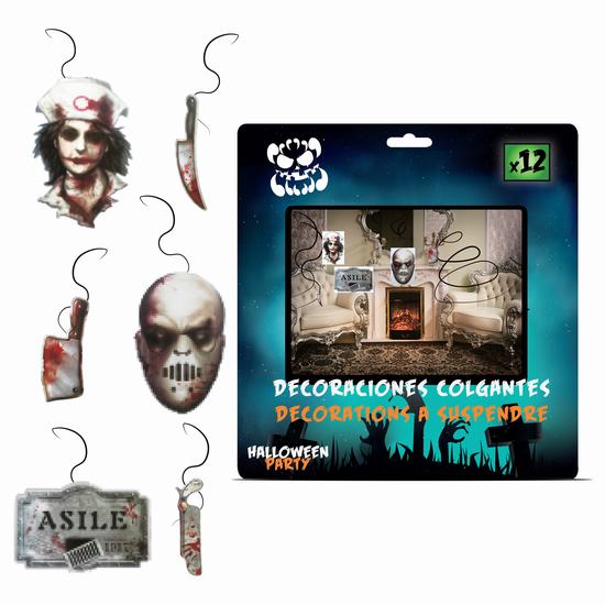 DECORACION PARA COLGAR HALLOWEEN X12