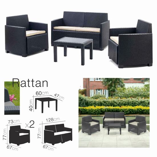 ARENA SOFA SET (1 TABLE + 2 ARMCHAIRS + 1 SOFA)