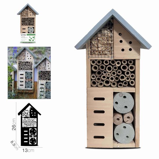 CASA PARA INSECTOS 13 x 8.5 x 26 cm
