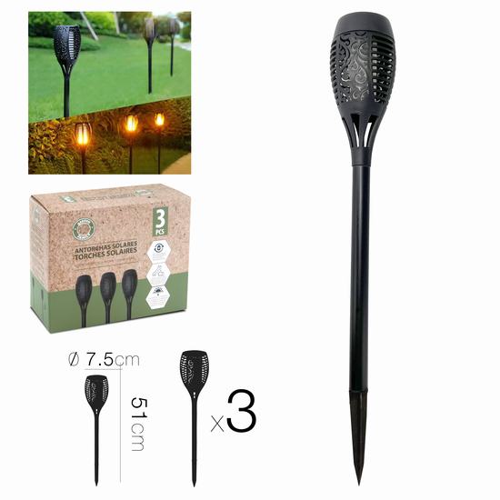 ANTORCHA SOLAR X3 Diam 7.5 x 51 cm