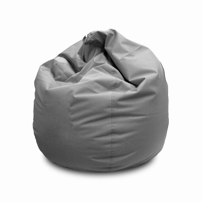 PUFF GRIS POLIPIEL +/- Diam 80 x H 80 cm