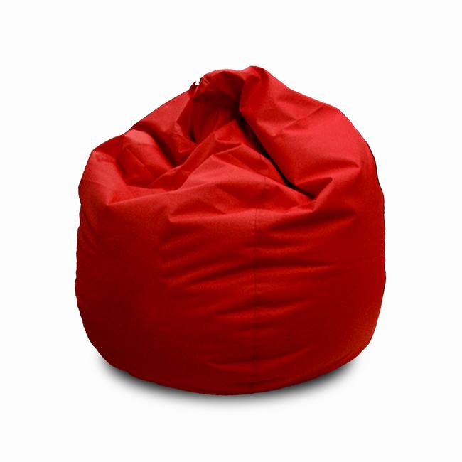 PUFF ROJO POLIPIEL +/- Diam 80 x H 80 cm