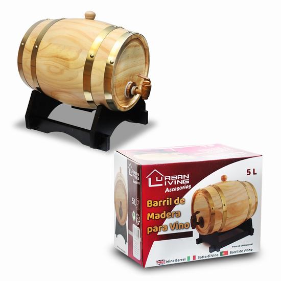 BARRIL DE MADERA PARA VINO 5.5 litros