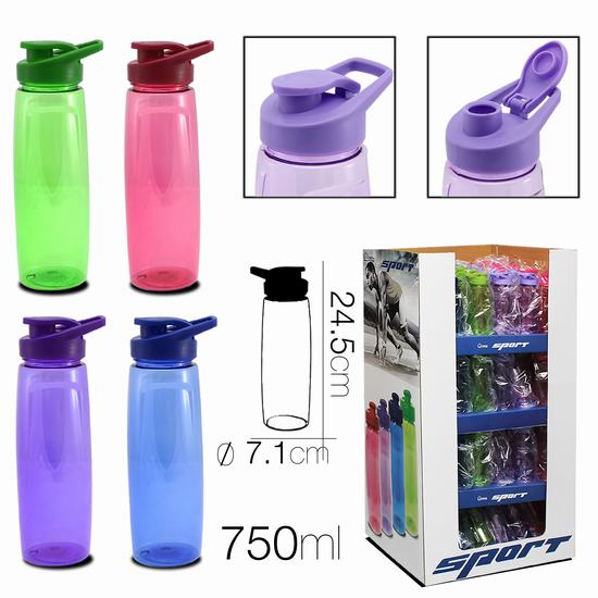 GARRAFA PLASTICO Diam 7.1 x 24.5 cm