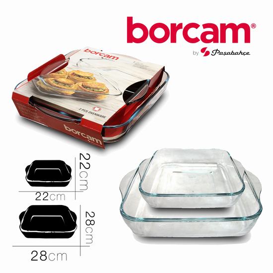 BANDEJA HORNO BORCAM X2 28 x 28 cm y 22 x 22 cm