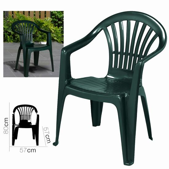 SILLA DE JARDIN ALTEA VERDE 57 x 57 x 80 cm