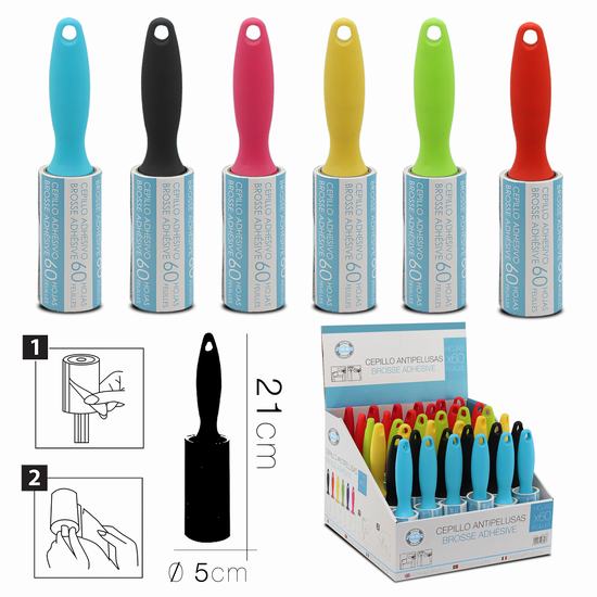 SPAZZOLA ANTIPELUSA 60 AOJAS H 21 cm