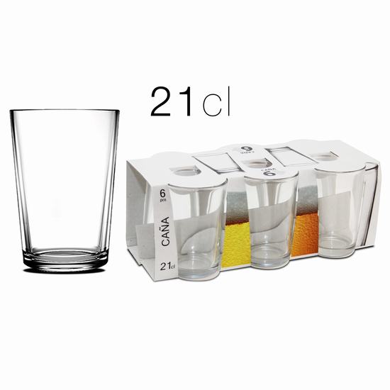 VASO CAÑA X6   21 cl