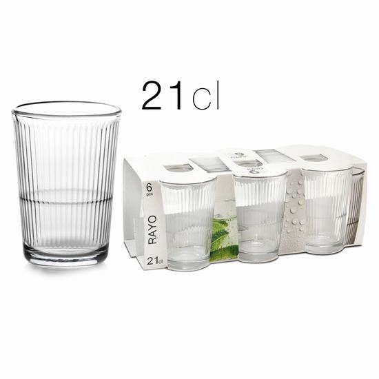 VASO RAYO X6   21 cl