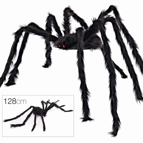 ARAÑA NEGRA GIGANTE 128 cm