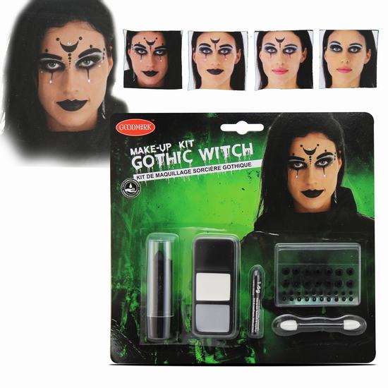 KIT MAQUILLAJE BRUJA GOTICA