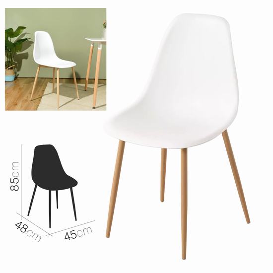 SILLA BLANCA 45 x 48 x 85 cm