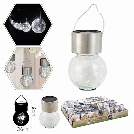 BOMBILLA SOLAR Diam 6 x 9 cm