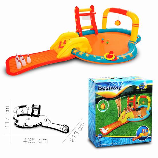 PISCINA HINCHABLE ISLA JUEGOS 435 x 213 x 117 cm