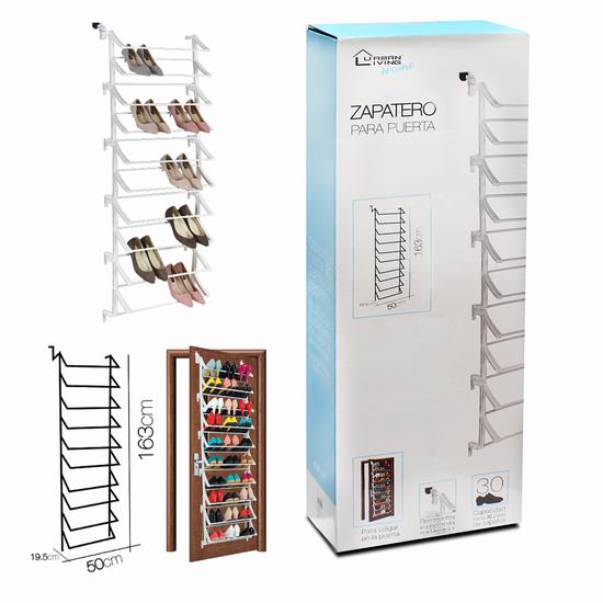 ZAPATERO DE PUERTA 50 x 19.5 x 163 cm