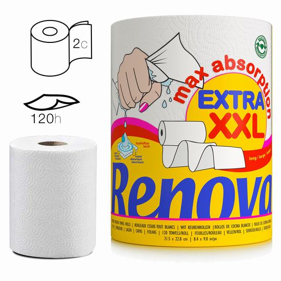 ROLLO DE COCINA RENOVA MAXI ABSORBENTE XXL X1