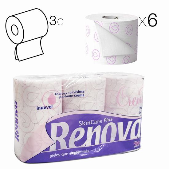PAPEL HIGIENICO RENOVA PERFUMADO SKINCARE X6 3CP