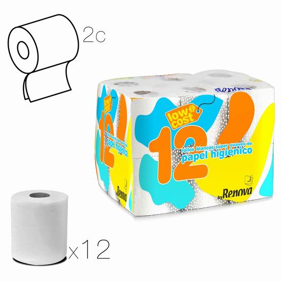 PAPEL HIGIENICO RENOVA LOW COST X 12