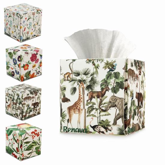 PAÑUELOS FACIALES CUBO RENOVA X50 BLANCOS 3 CAPAS