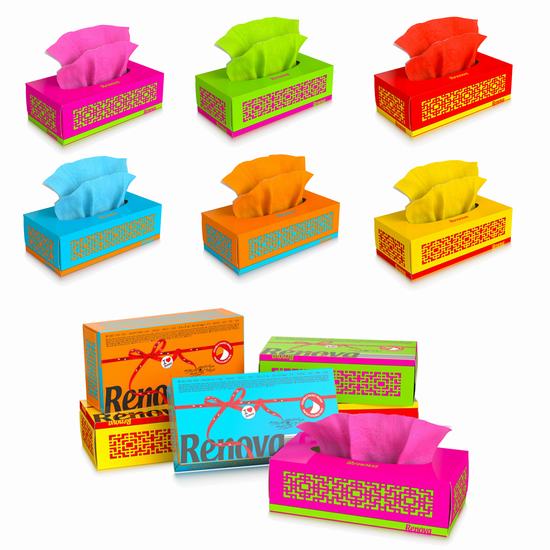 PAÑUELOS FACIALES COLOR RENOVA X80 BLANCOS 3 CAPAS