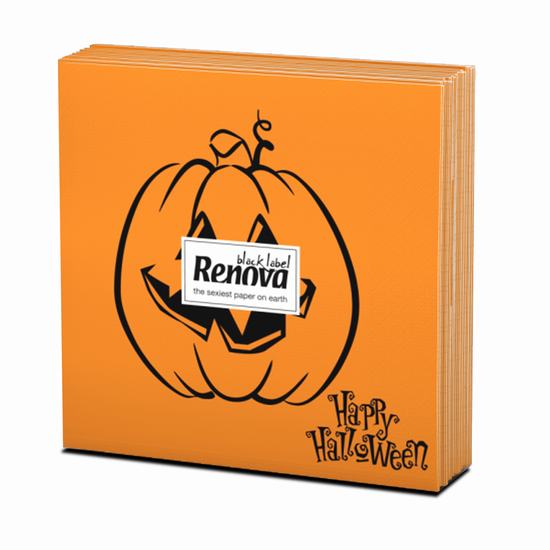 SERVILLETAS RENOVA HALLOWEEN CALABAZA X12