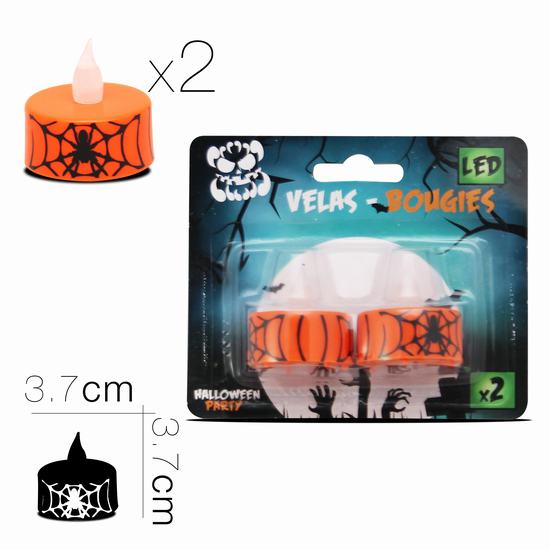 VELA CALIENTA PLATO C/LED X2 Diam 3.7 x H 3.7 cm