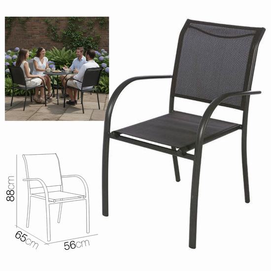 SILLON HENAR NEGRO 56 x 65 x 88 cm