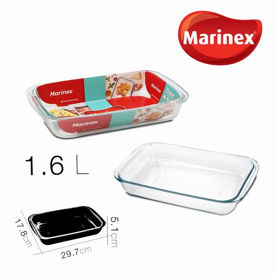 BANDEJA HORNO RECT 29.7 x 17.8 x H 5.1 cm / 1.6 L