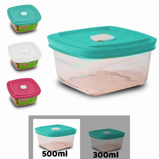 HERMETICO CUADRADO FACILITA VAP 500 ml 3 COLORES