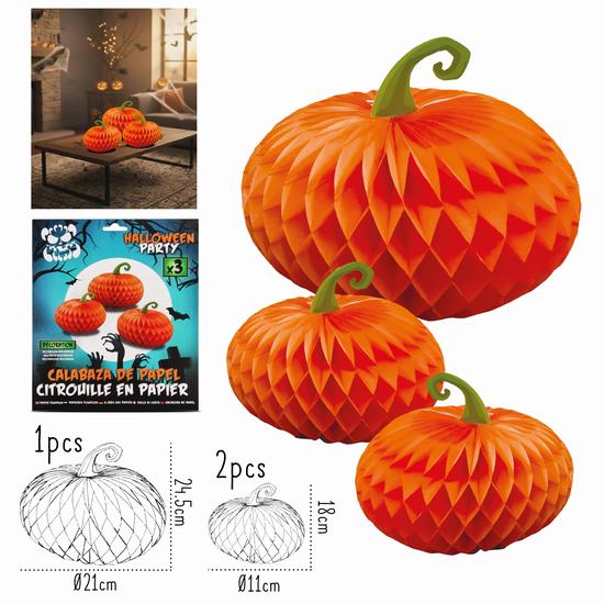 CALABAZA DE PAPEL X3
